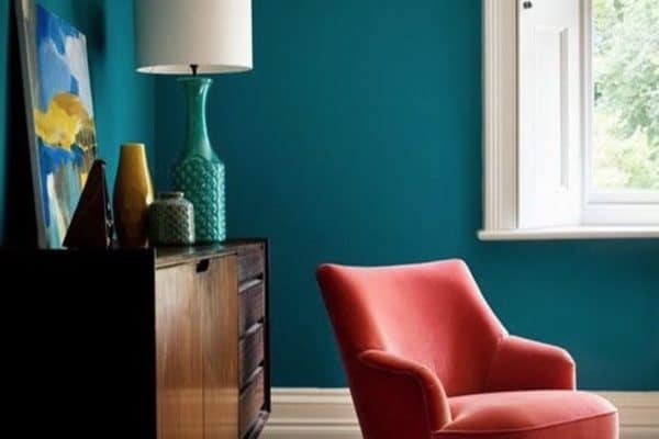 Of course farrow and ball are going to get this colour just right. It's Vardo and that chair just looks amazing.